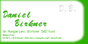 daniel birkner business card